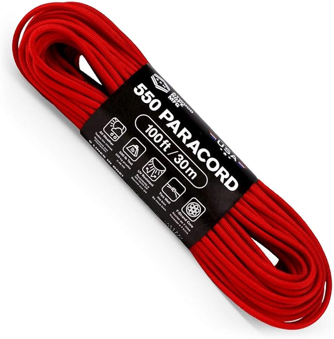 Atwood Rope MFG 550 Paracord 100 Feet 7-Strand Core Nylon Parachute Cord by AtwoodRopeMFG