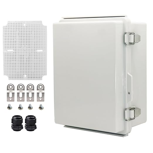 Waterproof Electrical Box with Mounting Plate, IP67 Junction Box Stainless by YETLEBOX