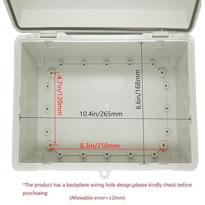 Zulkit Junction Box ABS Plastic Dustproof Waterproof IP65 Electrical Boxes - Image 5