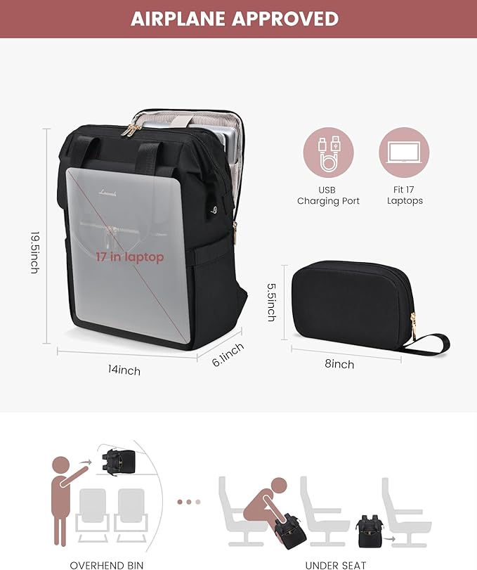 LOVEVOOK 17.3 Inch Laptop Backpack - Image 3