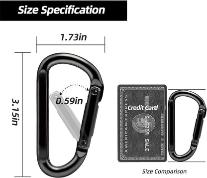 EZYA Heavy Duty Carabiner Clips, 860lbs - Image 2