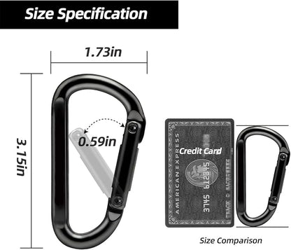 EZYA Heavy Duty Carabiner Clips, 860lbs - Image 2