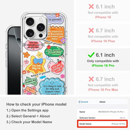 MOSNOVO for iPhone 16 Pro Case, Shockproof Military-Grade Protection 6.6ft Drop - Image 2