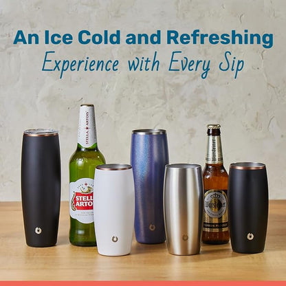 SNOWFOX Insulated Beer Glasses, Premium Vacuum Insulated Stainless Steel - Image 5