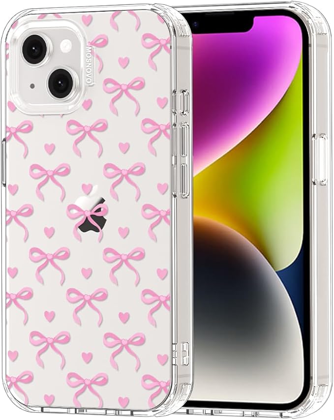 MOSNOVO for iPhone 13/14 Case | Military Grade 6.6ft Drop Tested | Clear by Mosnovo