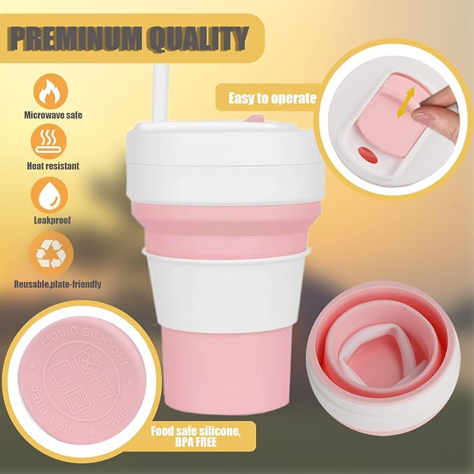12 OZ Collapsible Travel Cup - Image 4