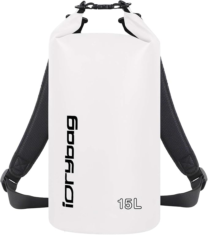 IDRYBAG Dry Bag for Kayaking Waterproof 2L/5L/10L/15L/20L, Small Dry Sack by iDrybag+
