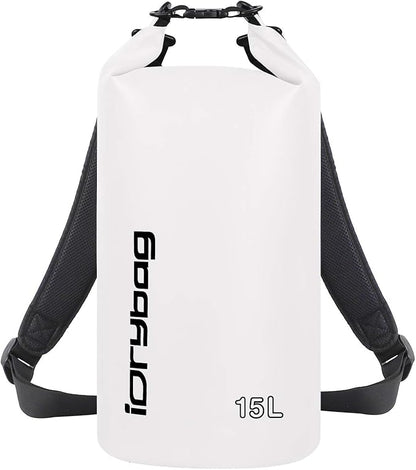 IDRYBAG Dry Bag for Kayaking Waterproof 2L/5L/10L/15L/20L, Small Dry Sack by iDrybag+