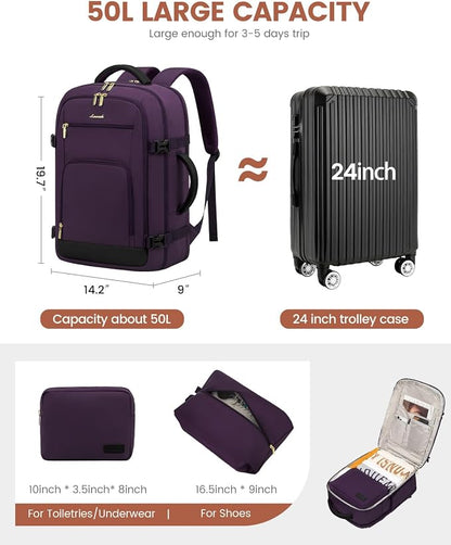 LOVEVOOK Carry On Travel Backpack - Image 2