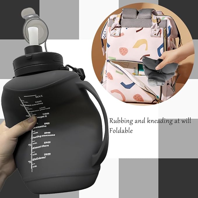 64oz Foldable Silicone Water Bottle - Image 6