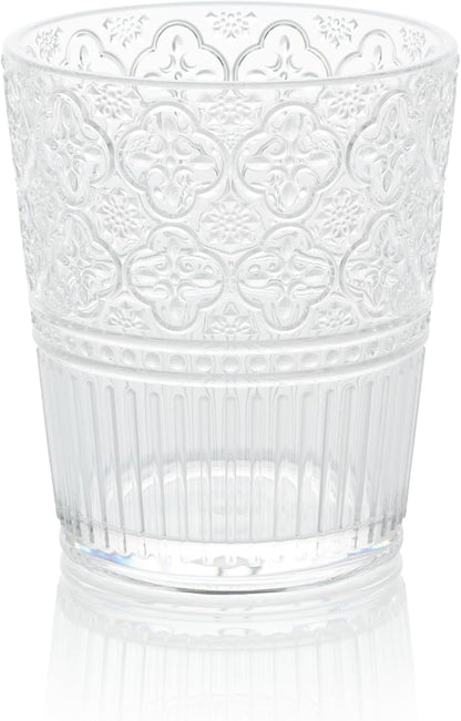 Victoria Clear Set of 6 Premium Acrylic DOF Glass 16 oz – Unbreakable Drinkware - Image 2