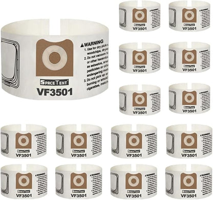 SpaceTent 15 Pack VF3501 Shop Vac Bags Size C, compatible by SpaceTent