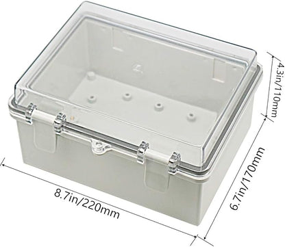 Zulkit 2pcs Junction Box ABS Plastic Dustproof Waterproof IP65 Electrical Boxes - Image 2