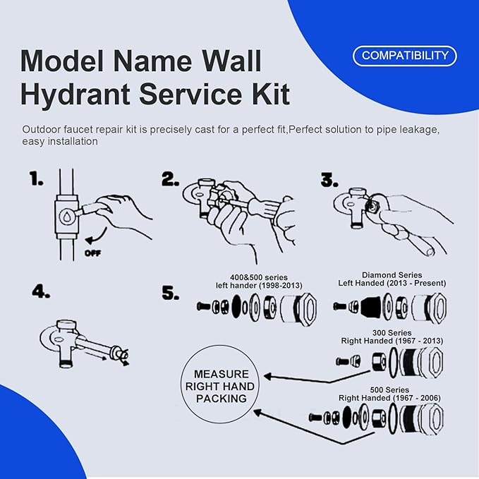 630-7755 Wall Hydrant Repair Kit - Image 5