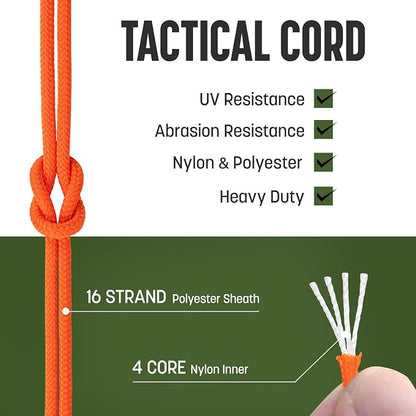 2.4mm Paracord 275LBS 100FT Rope Cord - Image 3