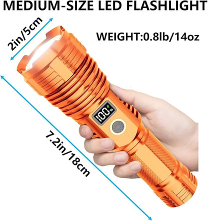 Flashlights High Lumens Rechargeable, 000LM LED Super Bright Flash Light - Image 6