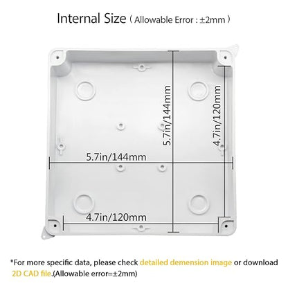 LeMotech Junction Box, Electrical Box IP65 Water Resistant Dustproof ABS - Image 3