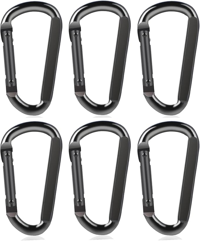 DELSWIN Heavy Duty Carabiner Clip 900lbs, 3 Inch Steel Carabiners by DELSWIN