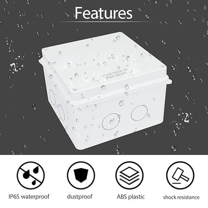 LeMotech Junction Box, Electrical Box IP65 Water Resistant Dustproof ABS - Image 5