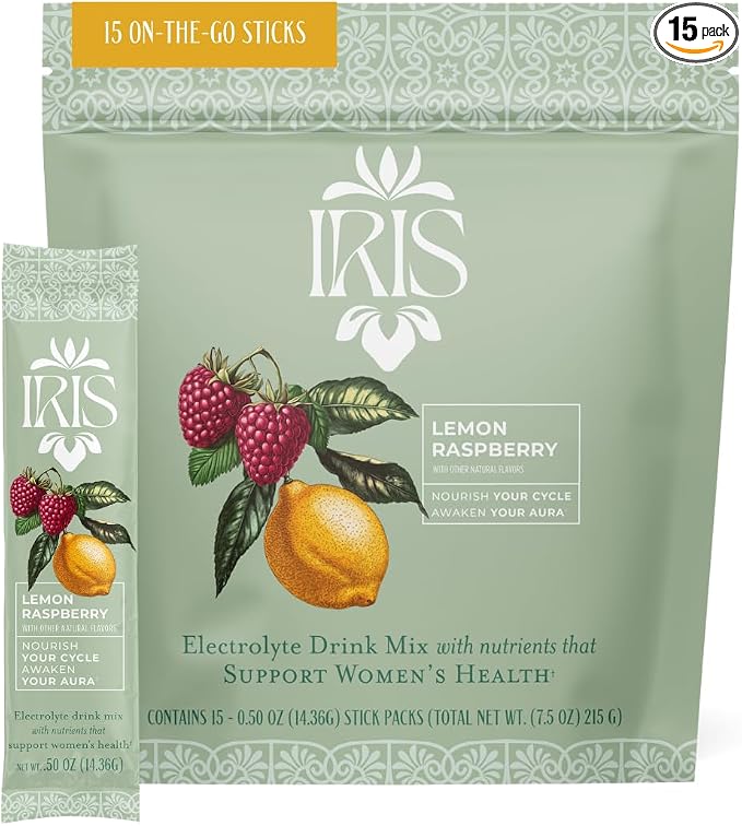 Iris Women’s Hormonal Health Daily Electrolyte Drink Mix | High Fiber, by IrisNutrition