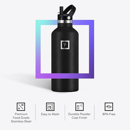 IRON °FLASK Camping & Hiking Hydration Flask - 24 oz Cobalt - Image 5