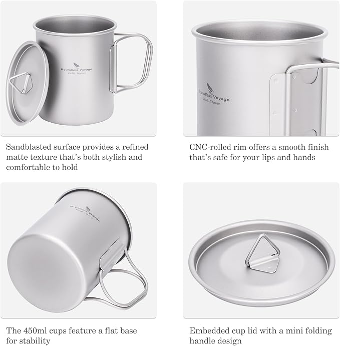 Boundless Voyage Titanium Camping Mug - Image 4