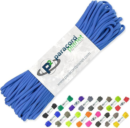 Paracord Planet 100' Hanks Parachute 550 Cord Type III 7 Strand Paracord Top 40 by ParacordPlanet