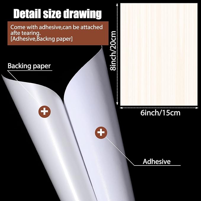 Mudder Vinyl Siding Repair Kit 6 x 8 Inch Vinyl Siding Patch Self Adhesive PVC - Image 3