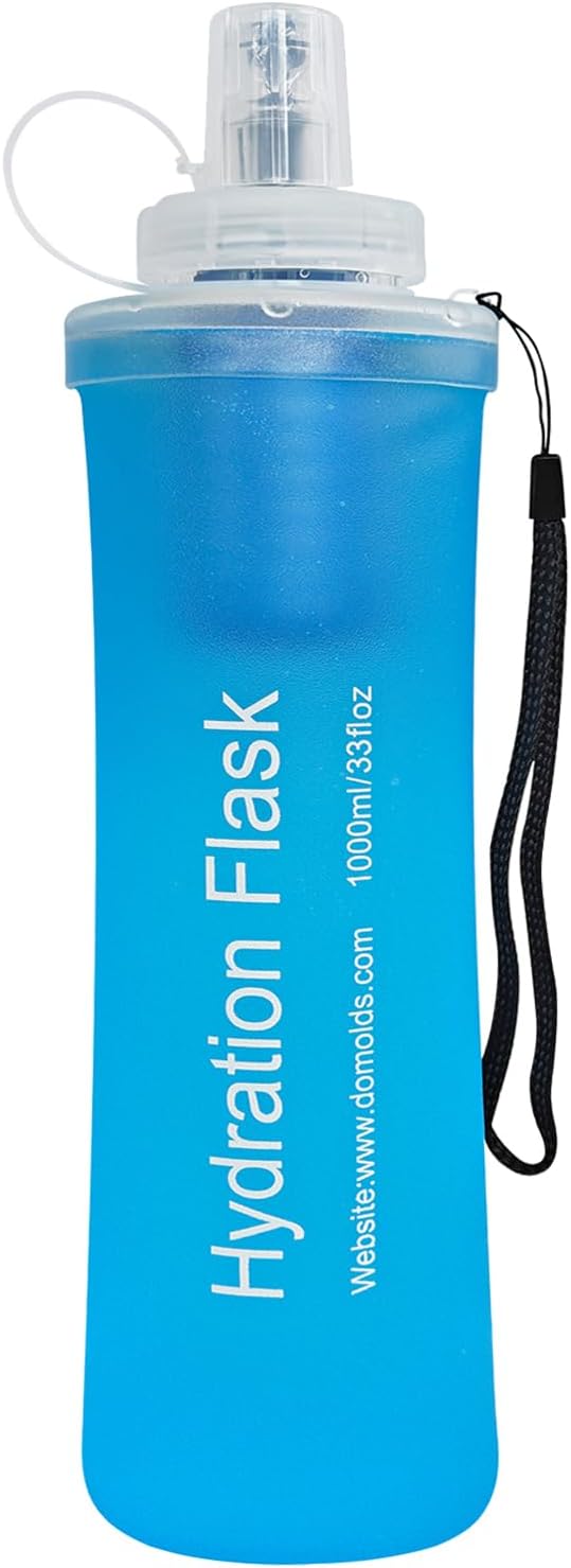 GUYI 1.0L Collapsible Water Filter Bottle, Removes Impurities, BPA Free by GUYI