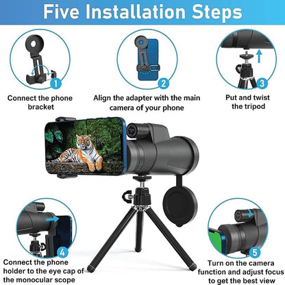 Monocular Telescope 12x50 High Powered - Image 4