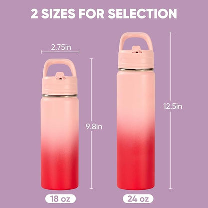Fijinhom 24oz Insulated Stainless Steel Water Bottle - Image 2