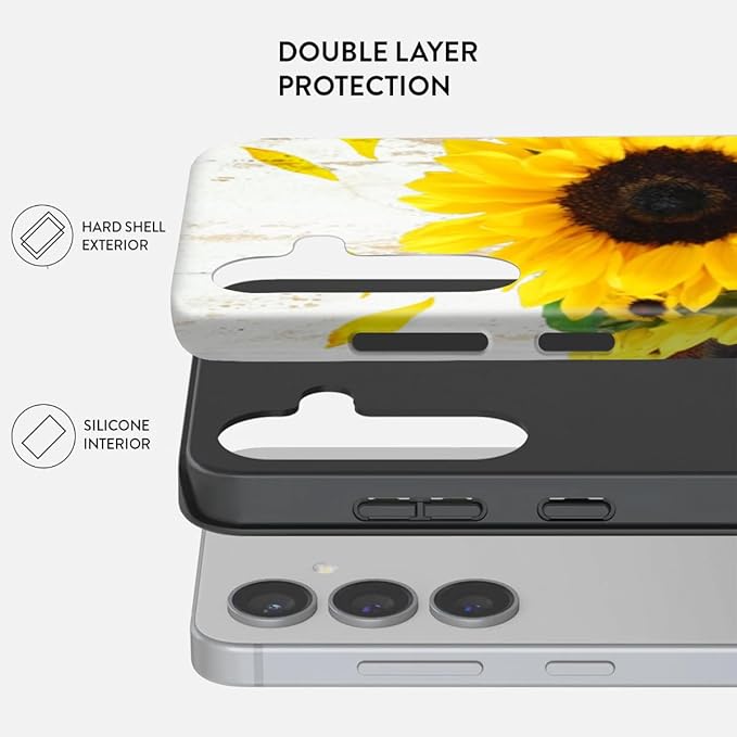 Compatible for Samsung Galaxy S25 5G Case, Dual Layer Heavy Duty 2 in 1 - Image 2