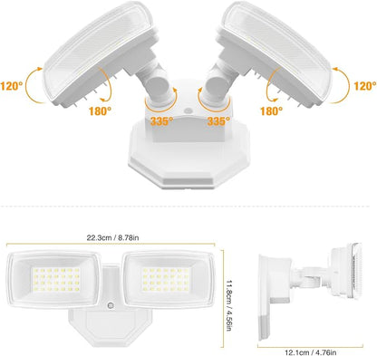 Onforu 3200LM Flood Lights Outdoor, 32W 6500K LED Security Light Switch - Image 8