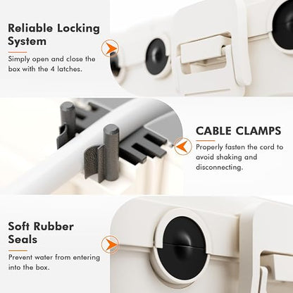 RESTMO 5-Piece Outdoor Waterproof Electrical Box Set – 12.5" x 8.5" x 5" Large - Image 3