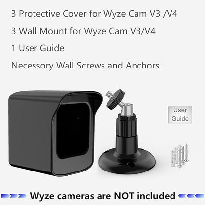 PEF Mount for All-New Wyze Cam V4 and V3, Weatherproof Protective Cover and 360 - Image 7