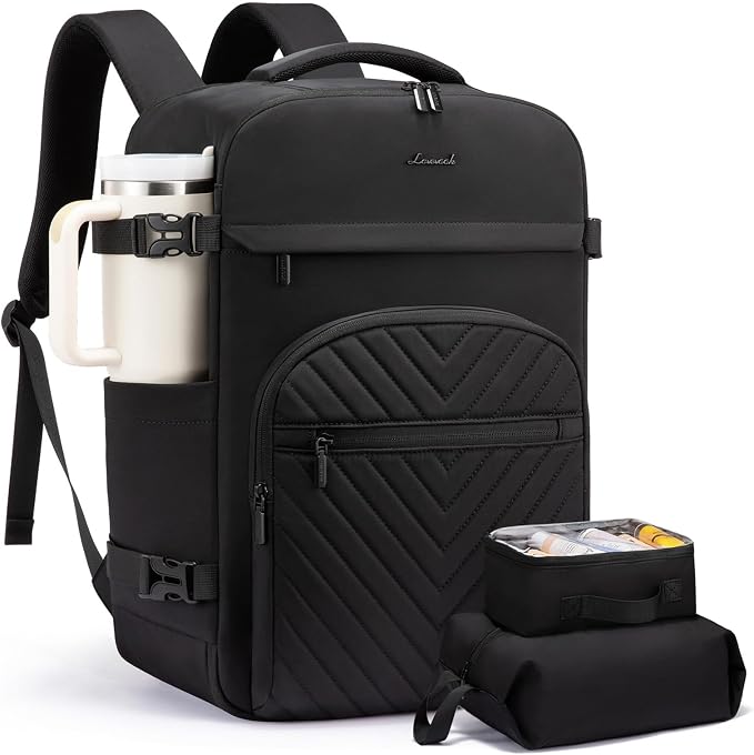 LOVEVOOK 40L Travel Backpack for Women Men, TSA Personal Item Travel Bag Fits by LOVEVOOK