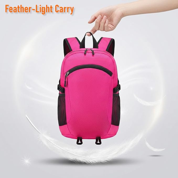 Lightweight Hiking Backpack 18L Packable Foldable Small Daypack Collapsible - Image 4