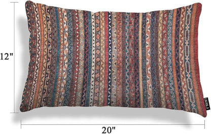 EKOBLA Turkish Carpet Rectangle Pillow Cases Vintage Persian Oriental Waist - Image 5