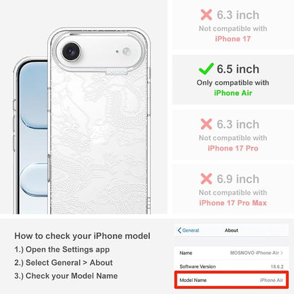 MOSNOVO for iPhone Air Case | Military Grade 6.6ft Drop Tested | Camera Control - Image 2