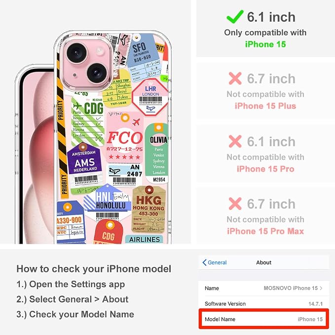MOSNOVO Case for iPhone 15 - Image 2