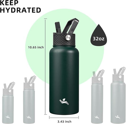 Konokyo 32 oz Insulated Water Bottle Stainless Steel Sport Bottles - Image 5