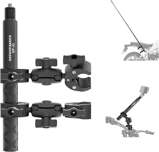 NEEWER Basics Motorcycle Bike Mount Accessories Kit, Invisible Selfie Stick by Neewer