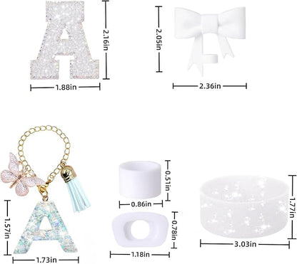 6PCS White Stanley Cup Accessories Set Fit - Image 6