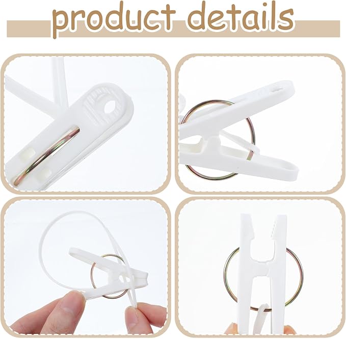 105 Pcs Multi-Purpose Laundry Hooks Hanging Clips Bulk - Image 3