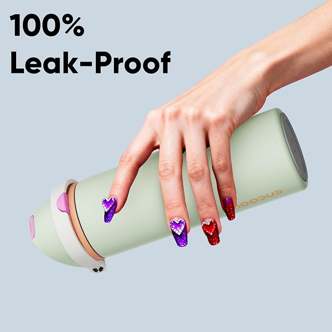Insulated Water Bottle with Straw - Image 6