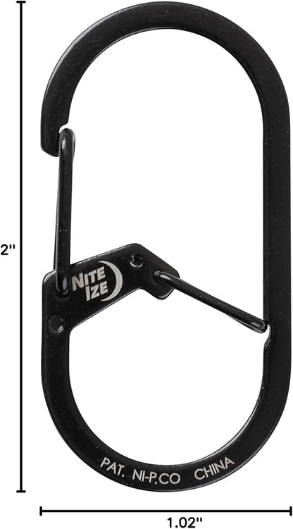 Nite IZE GS2-01-R6 G-Series Dual Chamber Carabiner, Size #2 1-Pack - Image 9