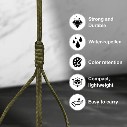 Paracord 550, 7 Triple Strands Utility Rope, Parachute Cord - Image 6