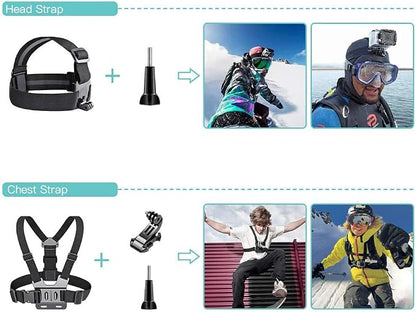 SmilePowo 51-in-1 Action Camera Accessories Kit - Image 4