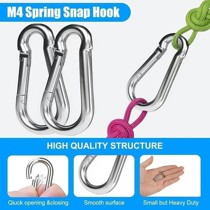 30 Pack M4 Mini Carabiner Clips, 1.57 Inch Spring-Loaded Snap Hooks - Image 6