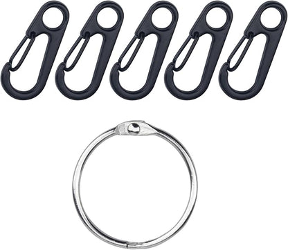 SWATOM Small Mini Carabiner Clip Tiny Spring Snap Hook Keychains Micro by SWATOM